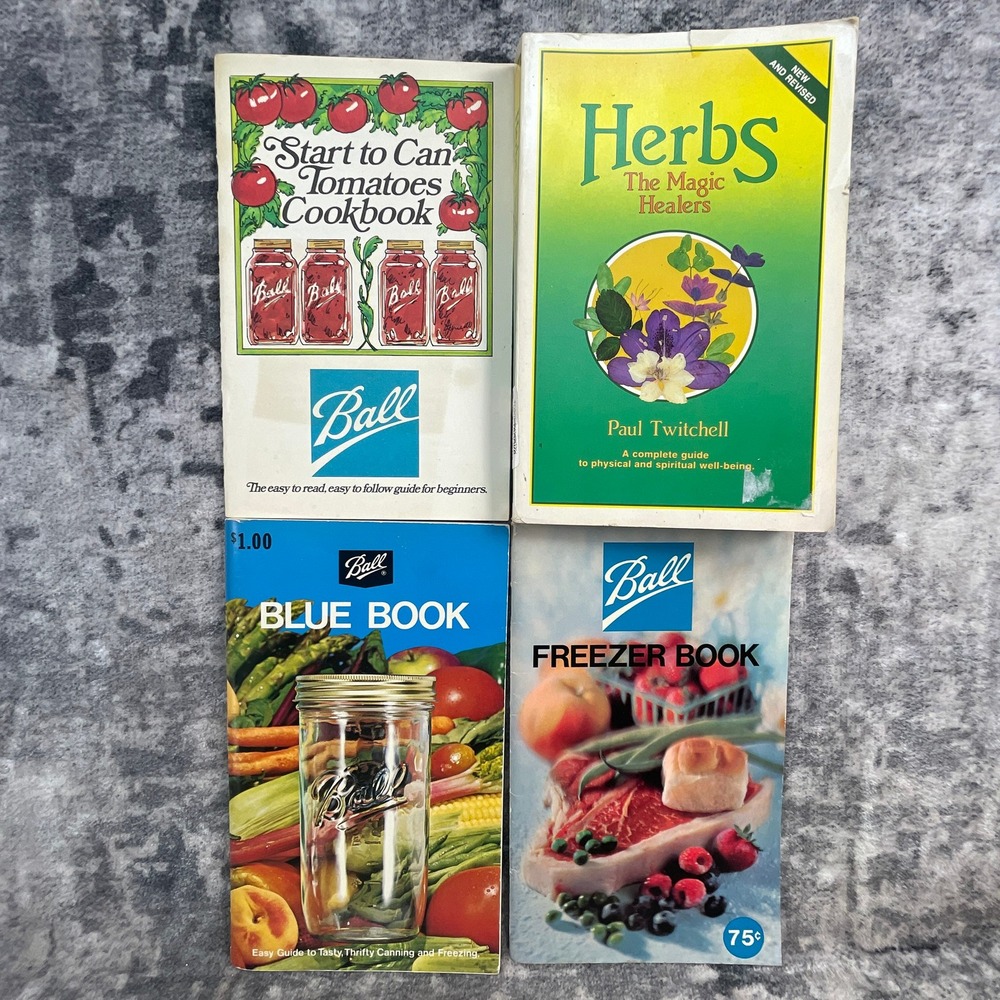 Ball Canning Freezing Guide Book Lot Blue Book Tomato Cookbook Freezer Book
